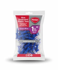 Masters Golf Plastic Graduated Tees 1 1/2 Bag 30 Blue
