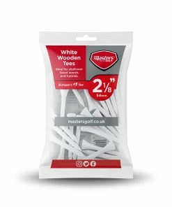 Masters Golf Wood Tees 2 1/8 White Bag 25