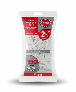 Masters Golf Bumper Pack Wood Tees 2 1/8 White 130