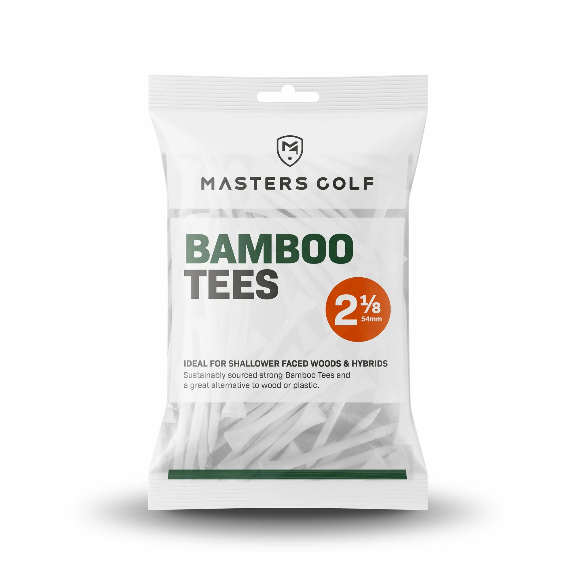 Masters Golf Bamboo Tees Bag 130 1 Masters Golf Bamboo Tees Bag 130