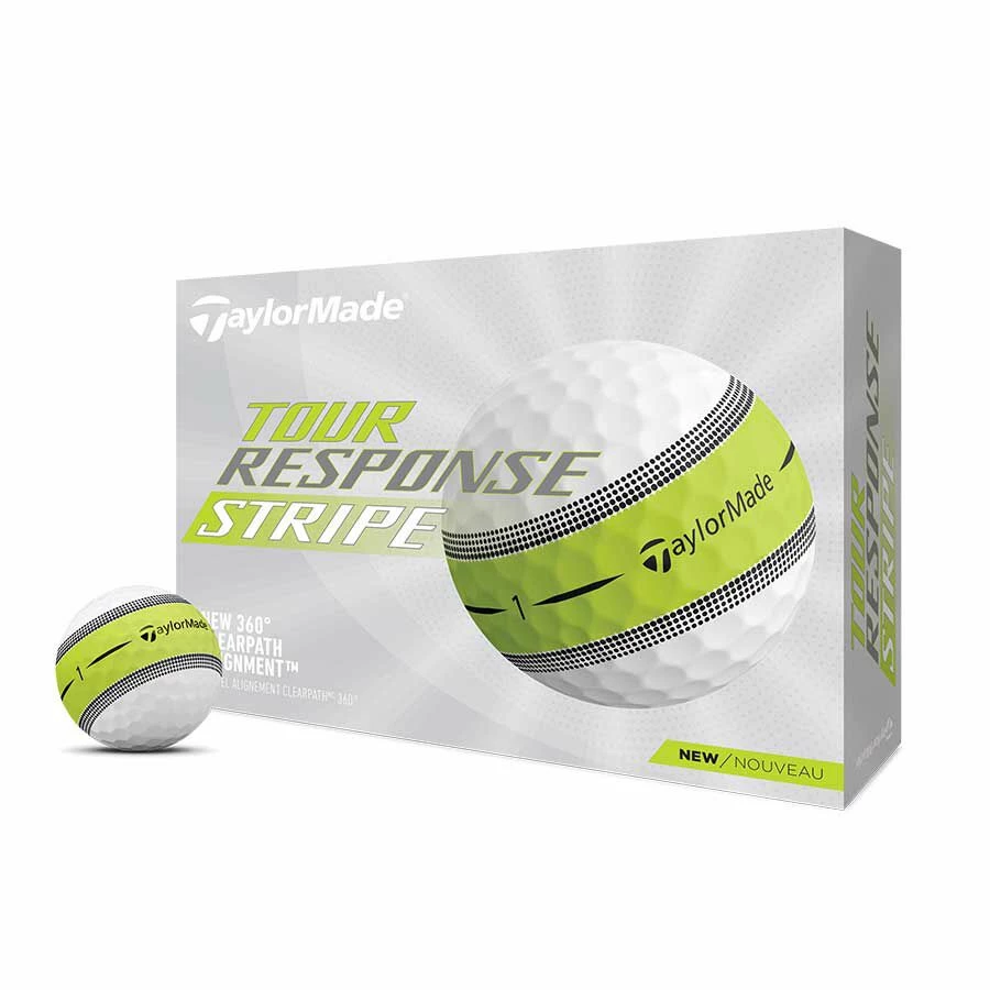 TaylorMade Tour Response Stripe 22 Ball 3-pk 2 TaylorMade Tour Response Stripe 22 Ball 3-pk - Image 2