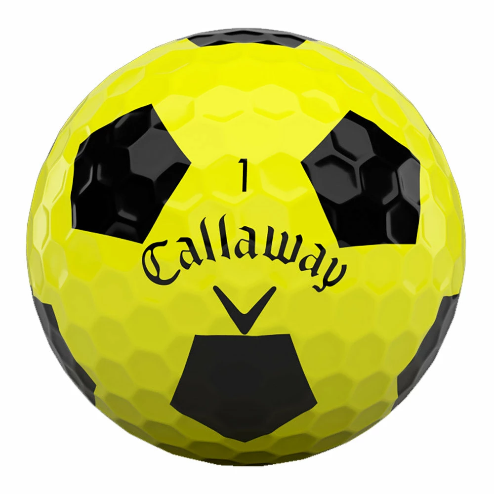 Callaway Chrome Soft Truvis Yellow Golf Balls - Dozen 2 Callaway Chrome Soft Truvis Yellow Golf Balls - Dozen - Image 2
