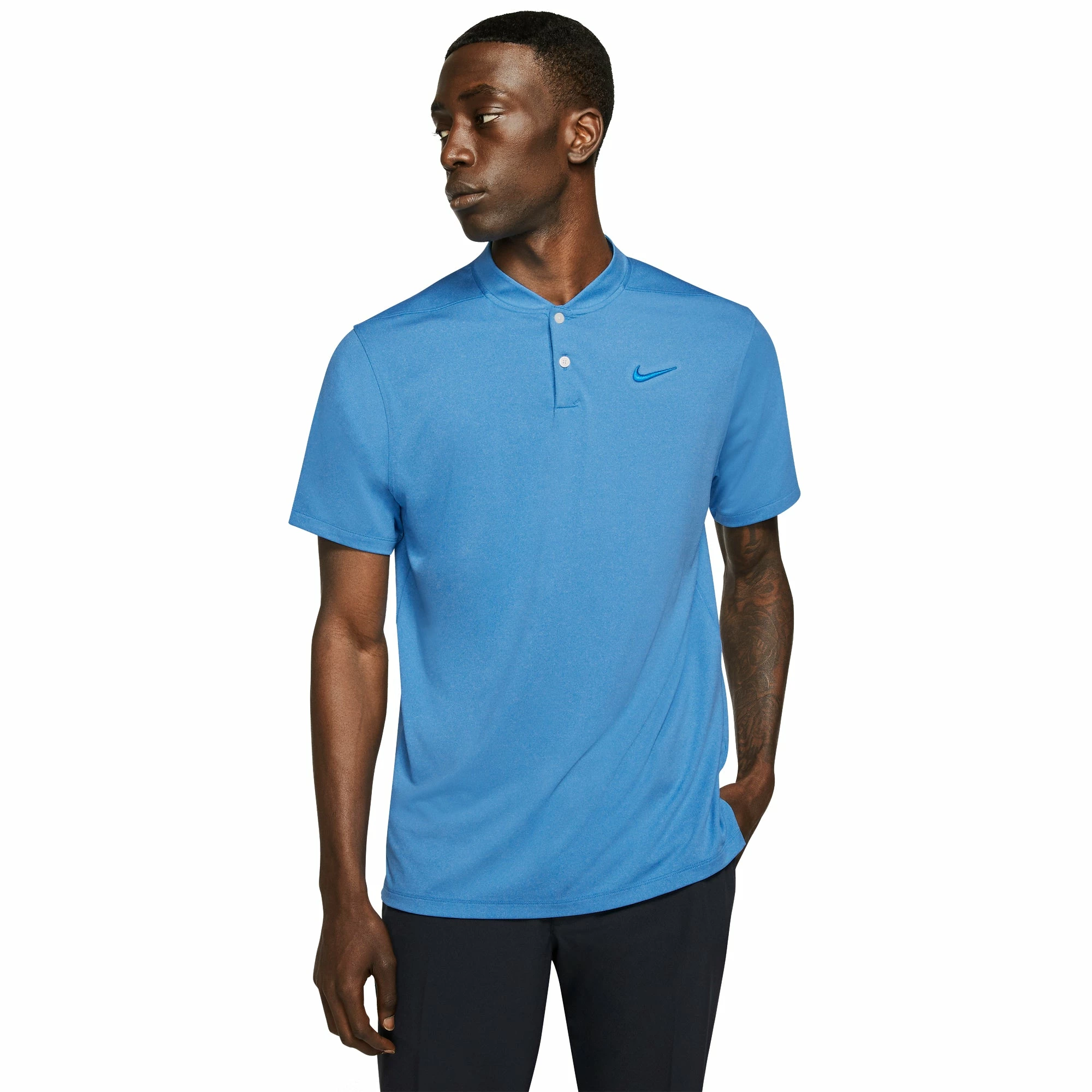 Nike Golf Nike Vapor Heather Blade Collar Mens Golf Polo 1 Nike Golf Nike Vapor Heather Blade Collar Mens Golf Polo