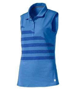 PUMA Golf Puma Step Stripe Womens Sleeveless Golf Polo