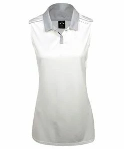 Oakley Balata Heather Womens Sleeveless Golf Polo -Golf Gloves Sales Store 10845 100WHITE