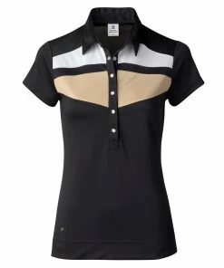Daily Sports Kayla Black Womens Short Sleeve Golf Polo