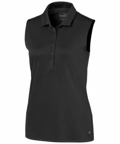 PUMA Golf Puma Rotation Womens Sleeveless Golf Polo -Golf Gloves Sales Store 11535 02BLACK 0739e697 bfe5 41b7 9523 f0f98a11bdeb