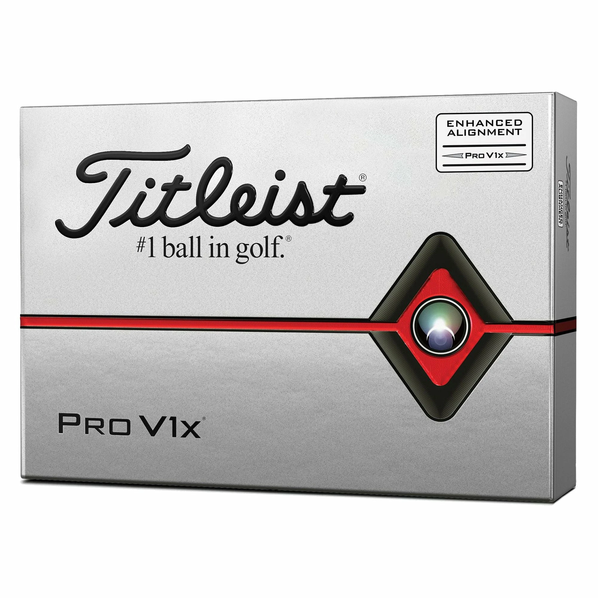Titleist Pro V1x Aim White Golf Balls - Dozen 2020 1 Titleist Pro V1x Aim White Golf Balls - Dozen 2020