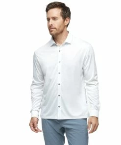 Devereux Proper Threads Monaco Mens Long Sleeve Golf Shirt