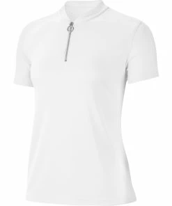 Nike Golf Nike Dri Fit Womens Short Sleeve Golf Polo -Golf Gloves Sales Store 13300 100WHITE