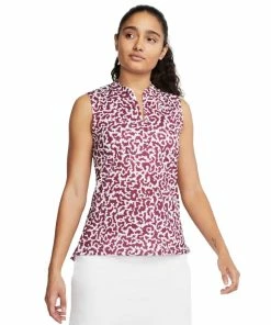 Nike Golf Nike Dri Fit Victory Printed Womens Sleeveless Golf Polo 13 Nike Golf Nike Dri Fit Victory Printed Womens Sleeveless Golf Polo -Golf Gloves Sales Store 13307 671VILLIANRED