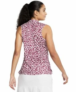 Nike Golf Nike Dri Fit Victory Printed Womens Sleeveless Golf Polo 14 Nike Golf Nike Dri Fit Victory Printed Womens Sleeveless Golf Polo -Golf Gloves Sales Store 13307 671VILLIANRED 1