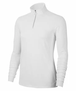 Nike Golf Nike Dri-FIT UV Victory Womens Golf Half Zip -Golf Gloves Sales Store 13313 100WHITE