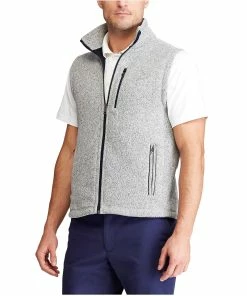 Polo Ralph Lauren Polo Golf Madison Avenue Sweater Mens Fleece Golf Vest -Golf Gloves Sales Store 14020 LTGREYHTHR 2