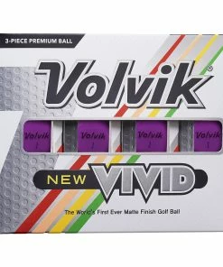 Volvik Vivid Purple Golf Balls 12-Pack