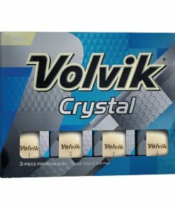 Volvik Crystal White Golf Balls 12-Pack