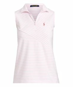 Polo Ralph Lauren Polo Golf Ralph Lauren Striped Womens Golf Sleeveless 1/4 Zip -Golf Gloves Sales Store 14451 CNTRYCLUBPINK 3 ff9a4e94 71cb 4c5e b9ef 50f5284a75a4