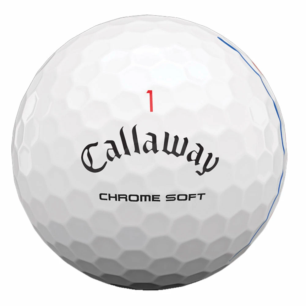 Callaway Chrome Soft Triple Track White Golf Balls - Dozen 2 Callaway Chrome Soft Triple Track White Golf Balls - Dozen - Image 2