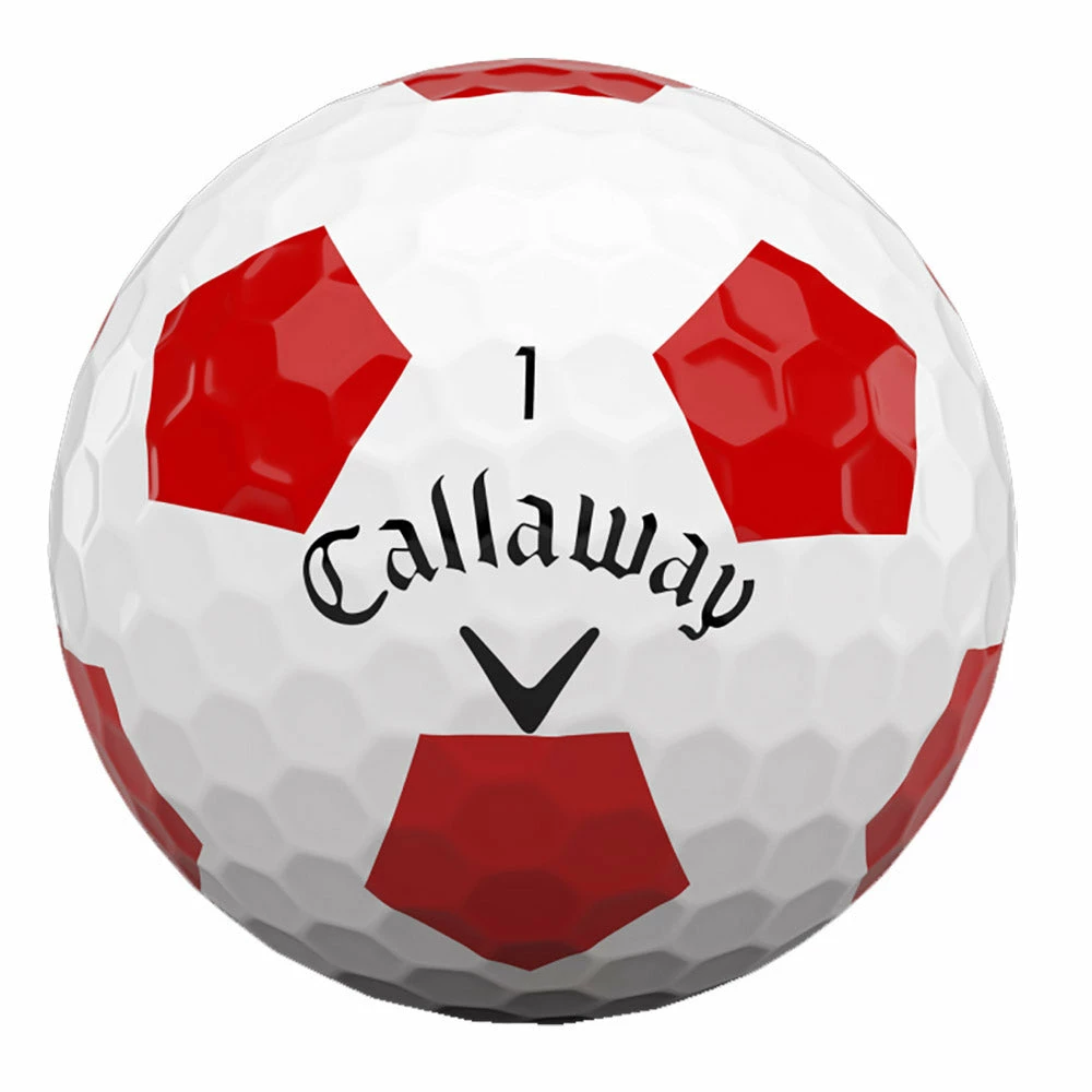 Callaway Chrome Soft Truvis Red Golf Balls - Dozen 2 Callaway Chrome Soft Truvis Red Golf Balls - Dozen - Image 2