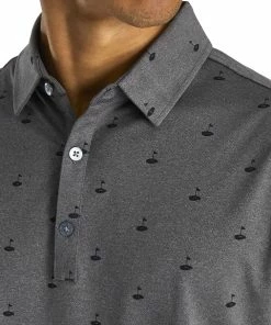 FootJoy Athletic Fit Lisle Golf Print Mens Golf Polo 5 FootJoy Athletic Fit Lisle Golf Print Mens Golf Polo -Golf Gloves Sales Store 17793 HEATHRCHARCOAL 2 80ec3240 c9e6 4a5f 8089 82220bf691d1