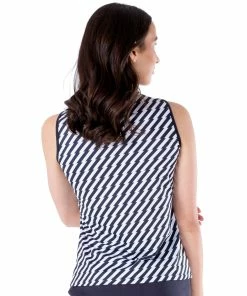 NVO Savanna Mock Womens Sleeveless Golf Polo -Golf Gloves Sales Store 18445 NAVY400 1 bc92b392 b446 4e96 b6c4 5617e038fec6