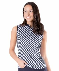 NVO Savanna Mock Womens Sleeveless Golf Polo -Golf Gloves Sales Store 18445 NAVY400 fc8485ce 7a7e 4d82 82fb eacf18ba1381