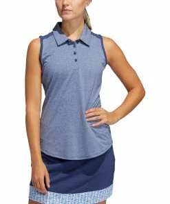 Adidas Golf Adidas Ultimate365 Tech Indigo Womens Golf Polo