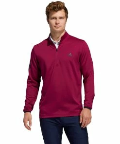 Adidas Golf Adidas 3-Stripes Midweight Layering Mens Golf Sweatshirt
