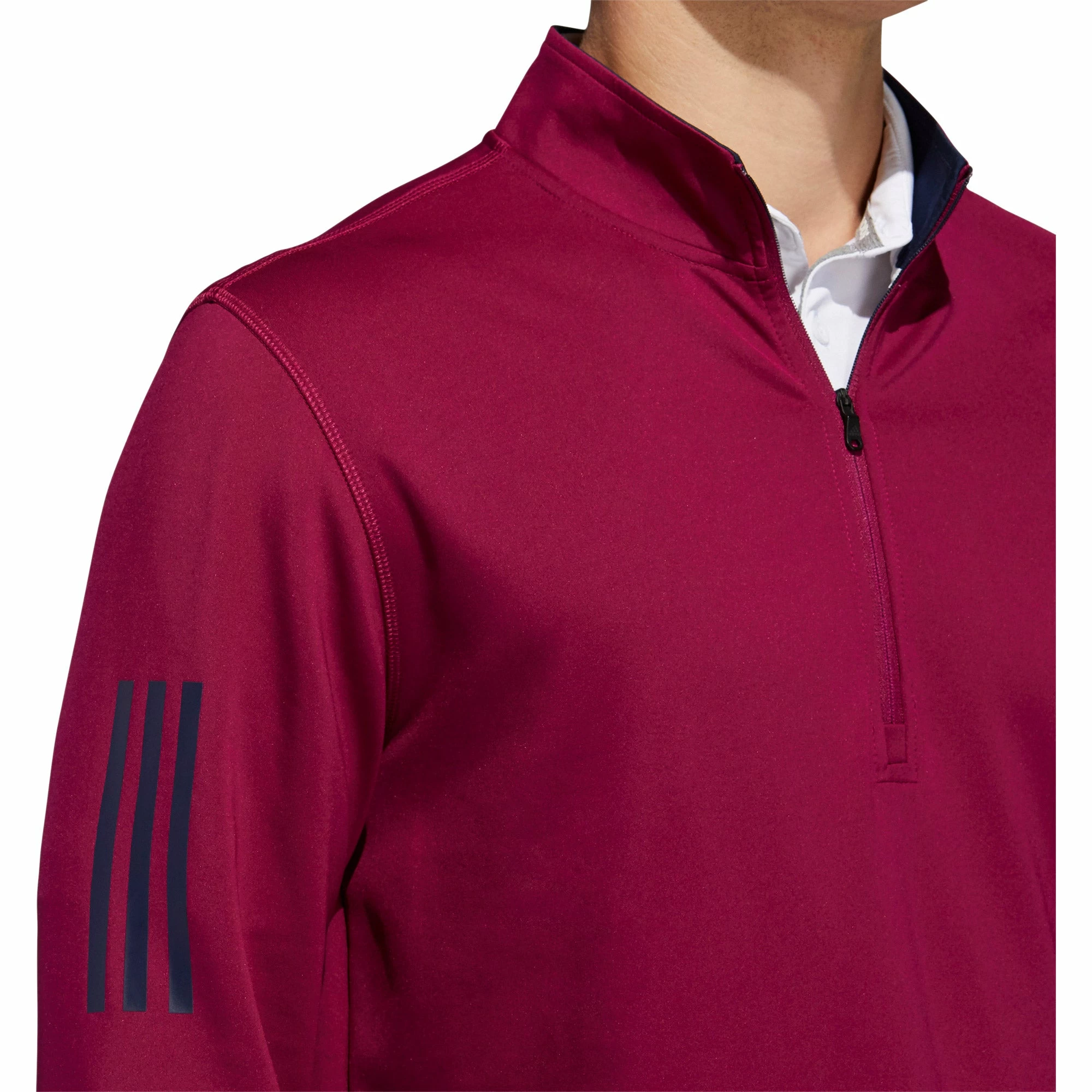 Adidas Golf Adidas 3-Stripes Midweight Layering Mens Golf Sweatshirt 3 Adidas Golf Adidas 3-Stripes Midweight Layering Mens Golf Sweatshirt - Image 3