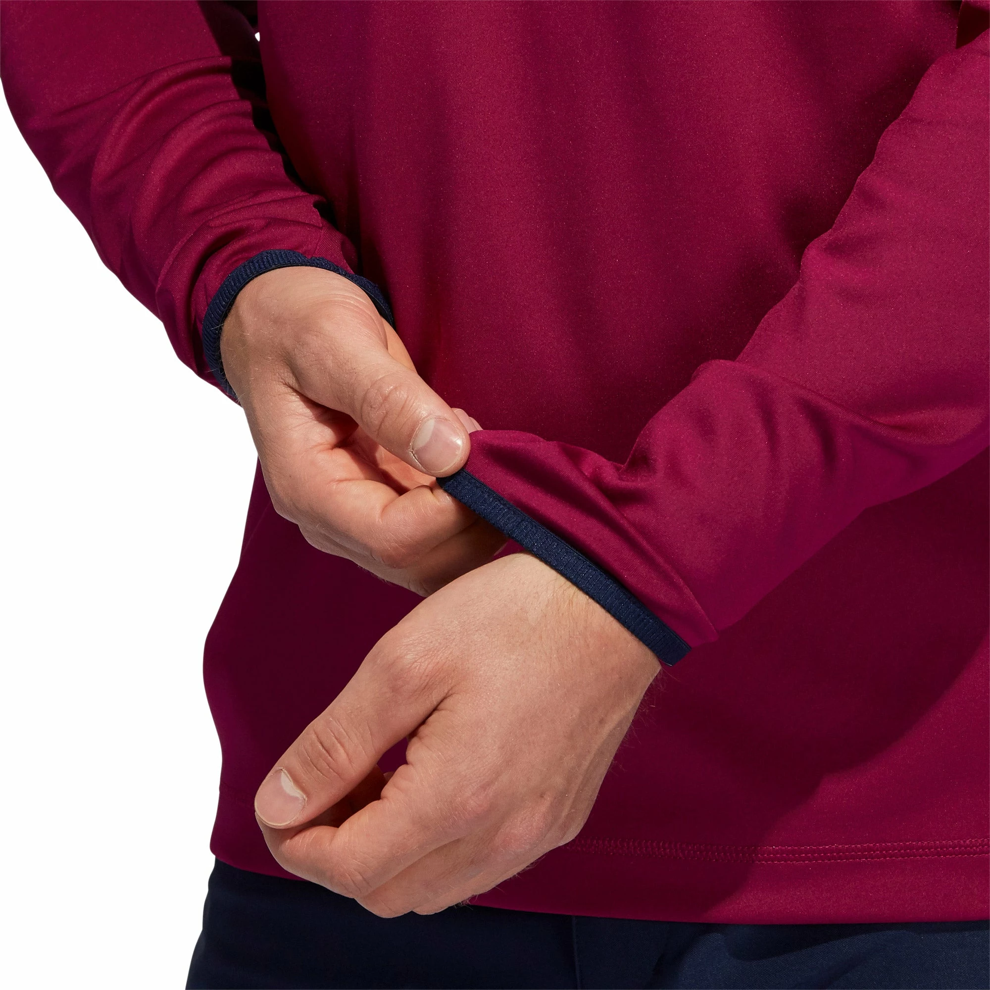 Adidas Golf Adidas 3-Stripes Midweight Layering Mens Golf Sweatshirt 4 Adidas Golf Adidas 3-Stripes Midweight Layering Mens Golf Sweatshirt - Image 4