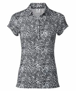 Daily Sports Kiara Mesh Black Womens Golf Polo