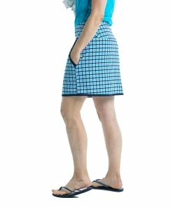 Kinona Down The Middle 18.5in Womens Golf Skort -Golf Gloves Sales Store 19658 MEDITERRNCHECK 1