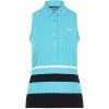 J.Lindeberg J. Lindeberg Tess Beach Blue Womens Sleeveless Golf Polo