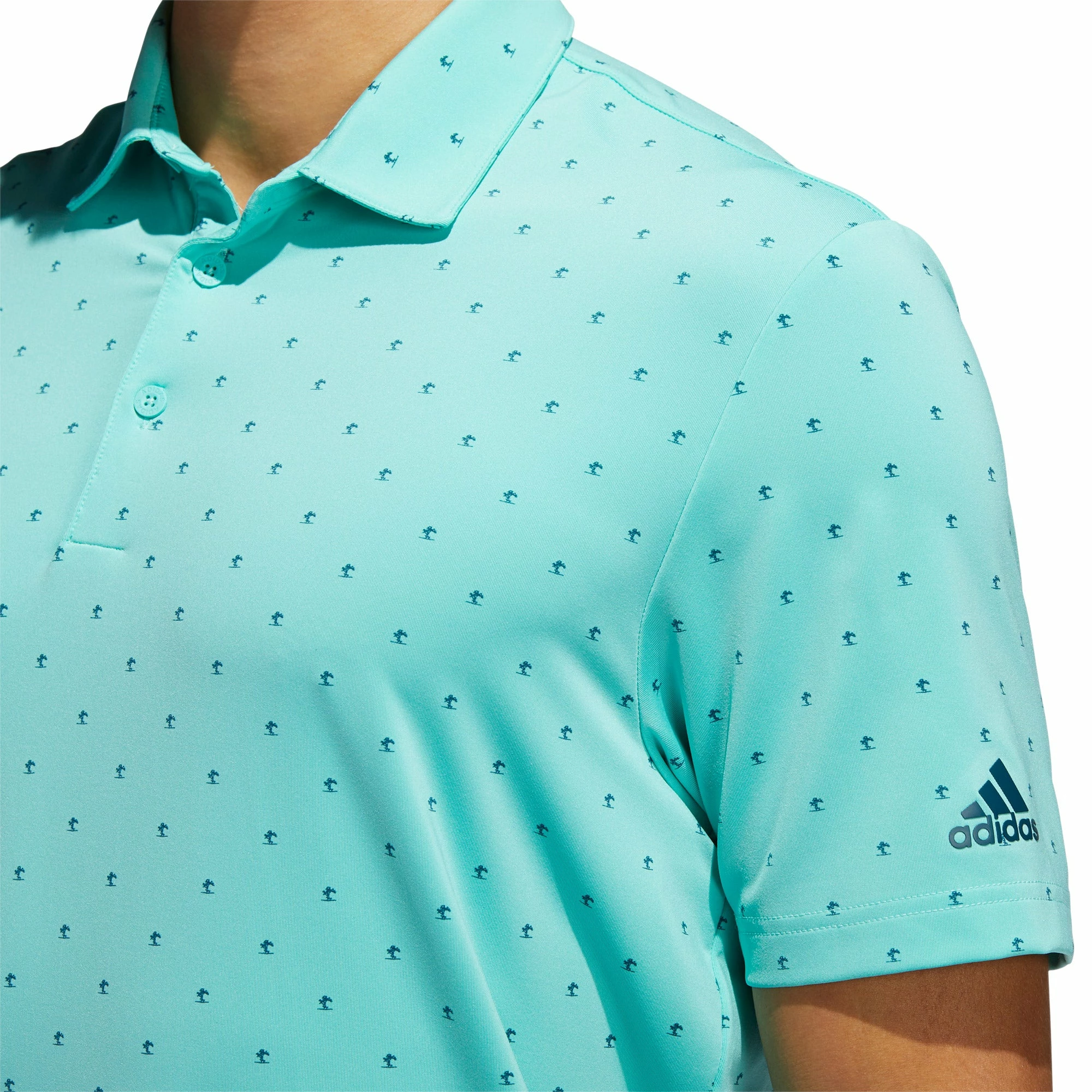 Adidas Golf Adidas Ultimate365 Print Mens Golf Polo 2 Adidas Golf Adidas Ultimate365 Print Mens Golf Polo - Image 2
