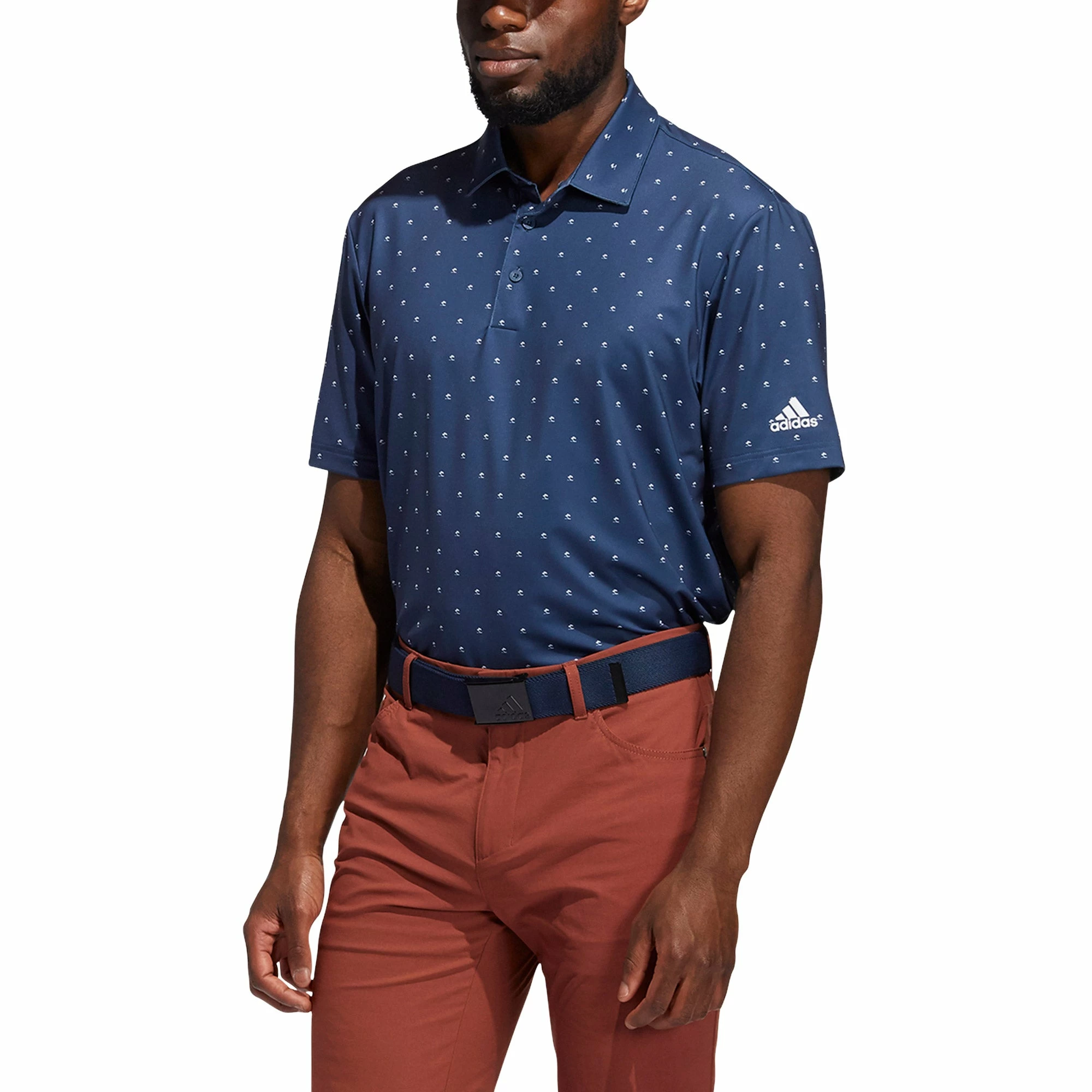 Adidas Golf Adidas Ultimate365 Print Mens Golf Polo 4 Adidas Golf Adidas Ultimate365 Print Mens Golf Polo - Image 4