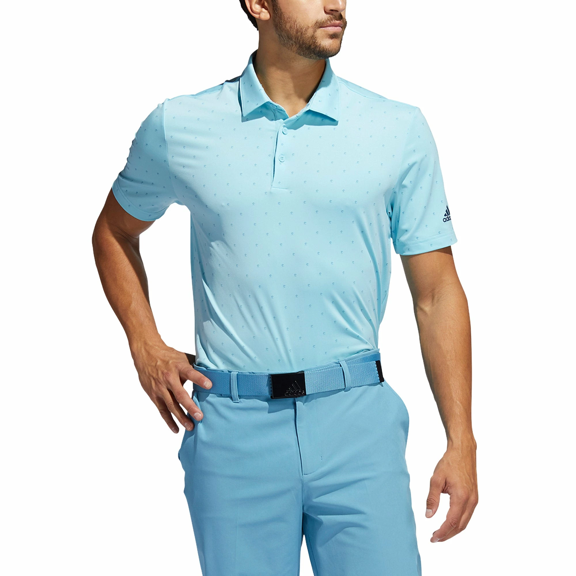 Adidas Golf Adidas Ultimate365 Print Mens Golf Polo 7 Adidas Golf Adidas Ultimate365 Print Mens Golf Polo - Image 7