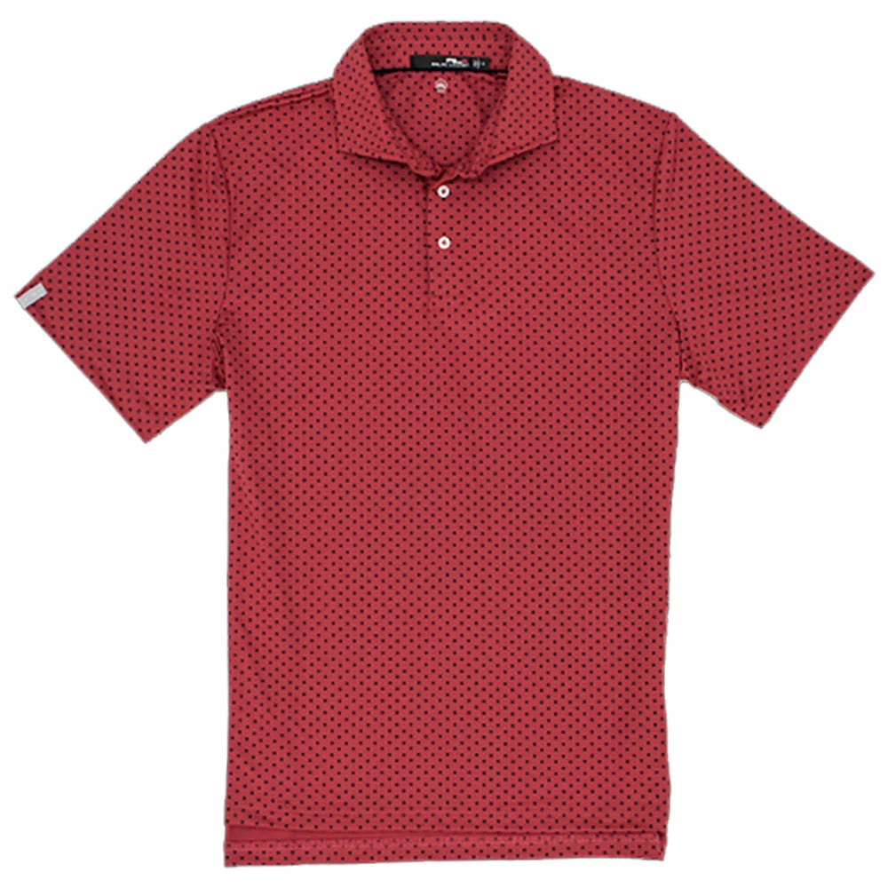 Polo Ralph Lauren RLX Printed Lightweight Airflow Sunrise Red Mens Golf Polo 1 Polo Ralph Lauren RLX Printed Lightweight Airflow Sunrise Red Mens Golf Polo