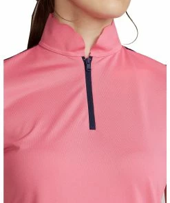 Polo Ralph Lauren RLX Ralph Lauren Mesh Mix Antique Rose Womens Golf Polo -Golf Gloves Sales Store 20183 ANTQROSNY002 2