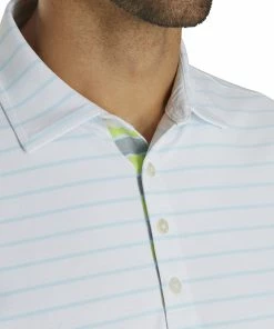 FootJoy Pique Mixed Stripe Self Collar White-Ice Blue Mens Golf Polo 6 FootJoy Pique Mixed Stripe Self Collar White-Ice Blue Mens Golf Polo -Golf Gloves Sales Store 21004 WHITEICEBLUE 2 a6236946 3ec1 4c19 ad51 1c55bd8cf473