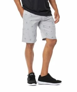 TravisMathew Shipfaced Heather Sleet 10in Mens Golf Shorts