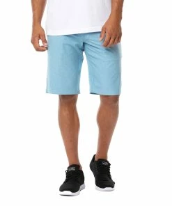 TravisMathew Kona Gold Heritage Blue 10in Mens Golf Shorts