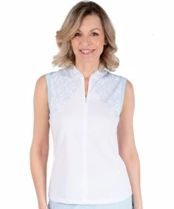 NVO Evelyn Mock Womens Sleeveless Golf Polo -Golf Gloves Sales Store 21525 ICEBLUE401 cc950c11 6147 4eeb 8674 0367d29963bc
