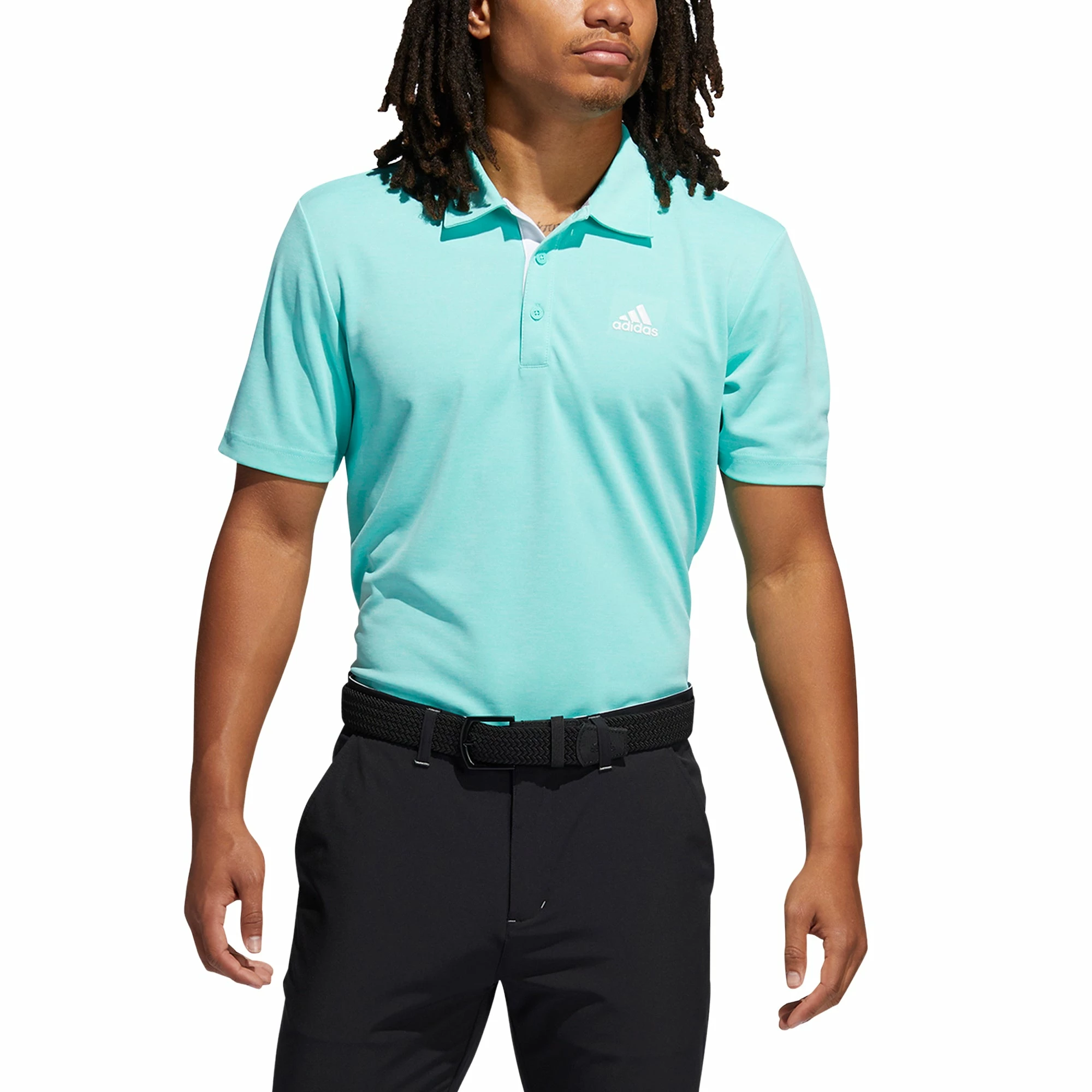 Adidas Golf Adidas Advantage Novelty Heathered Mens Golf Polo 1 Adidas Golf Adidas Advantage Novelty Heathered Mens Golf Polo