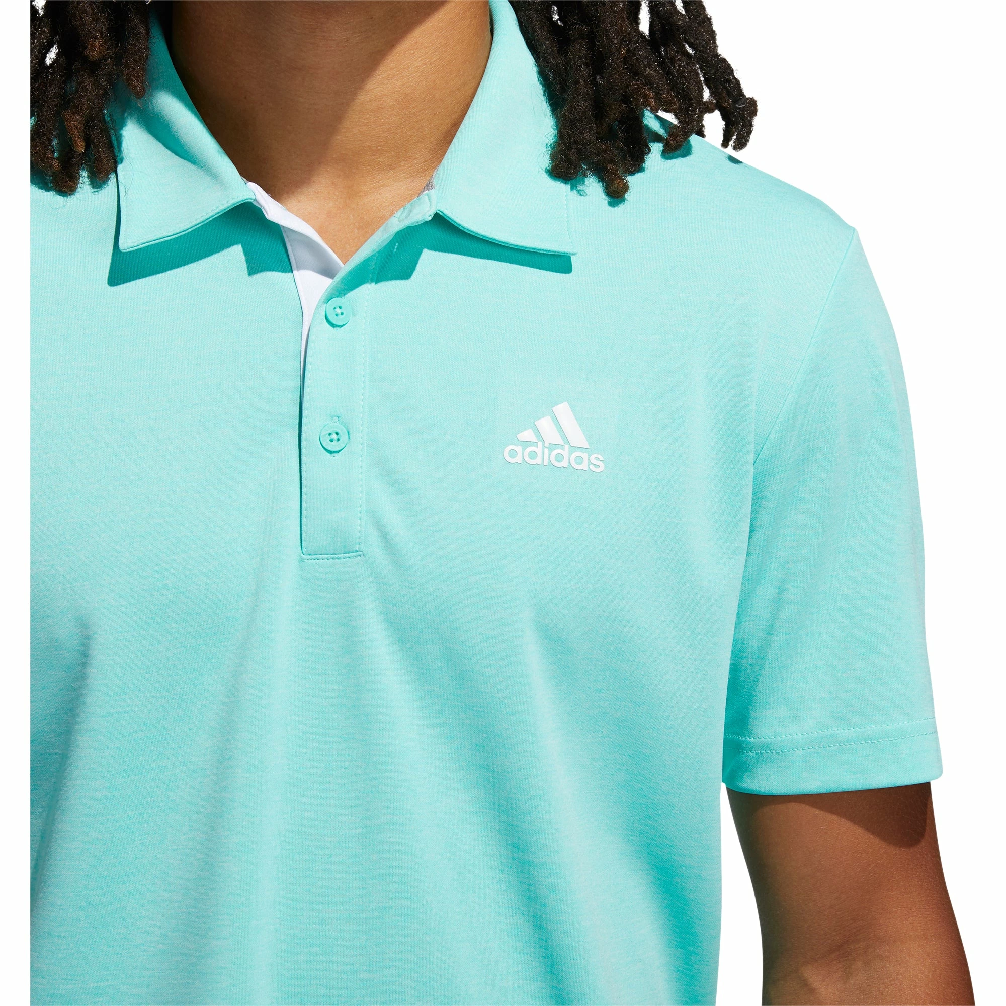 Adidas Golf Adidas Advantage Novelty Heathered Mens Golf Polo 2 Adidas Golf Adidas Advantage Novelty Heathered Mens Golf Polo - Image 2