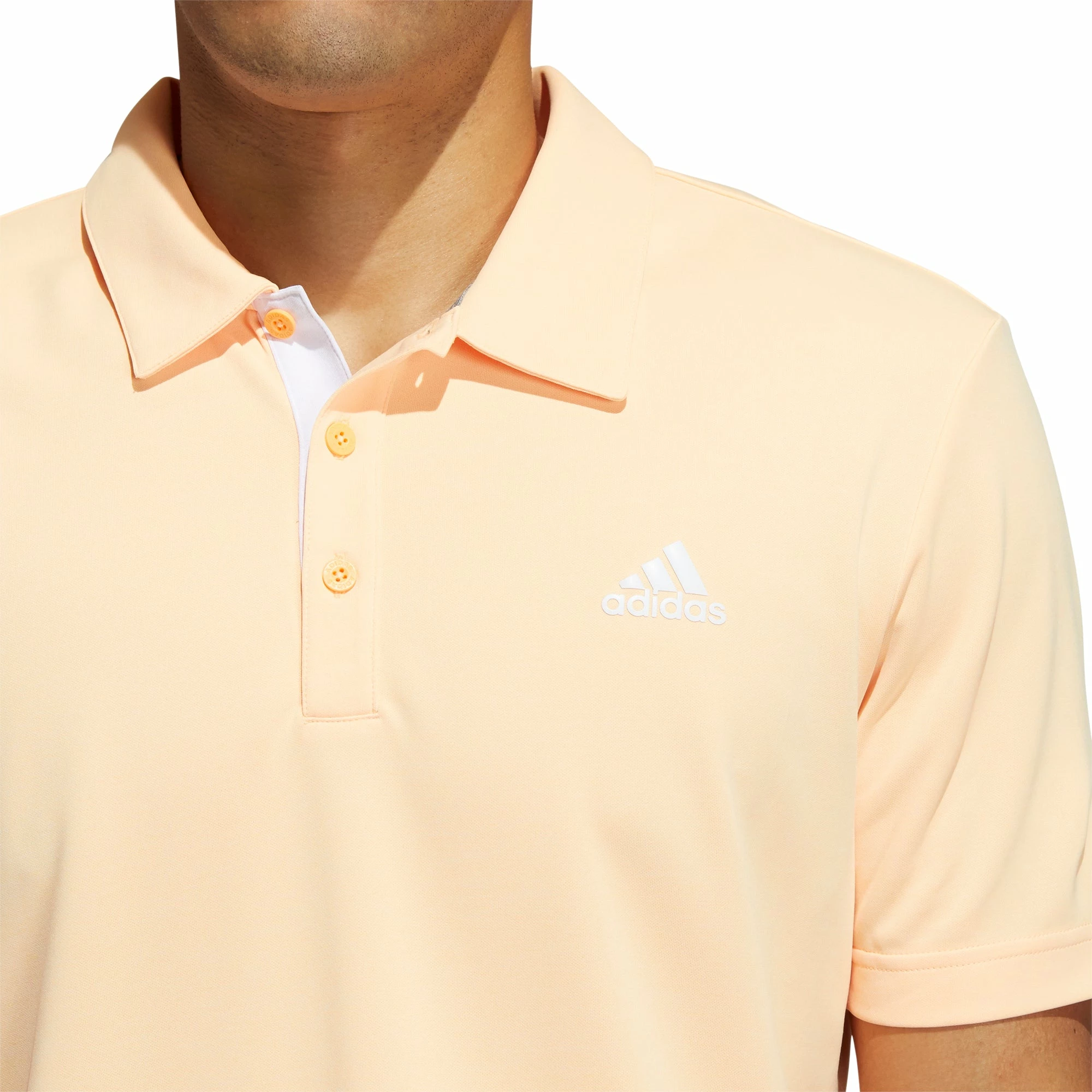 Adidas Golf Adidas Advantage Novelty Heathered Mens Golf Polo 4 Adidas Golf Adidas Advantage Novelty Heathered Mens Golf Polo - Image 4