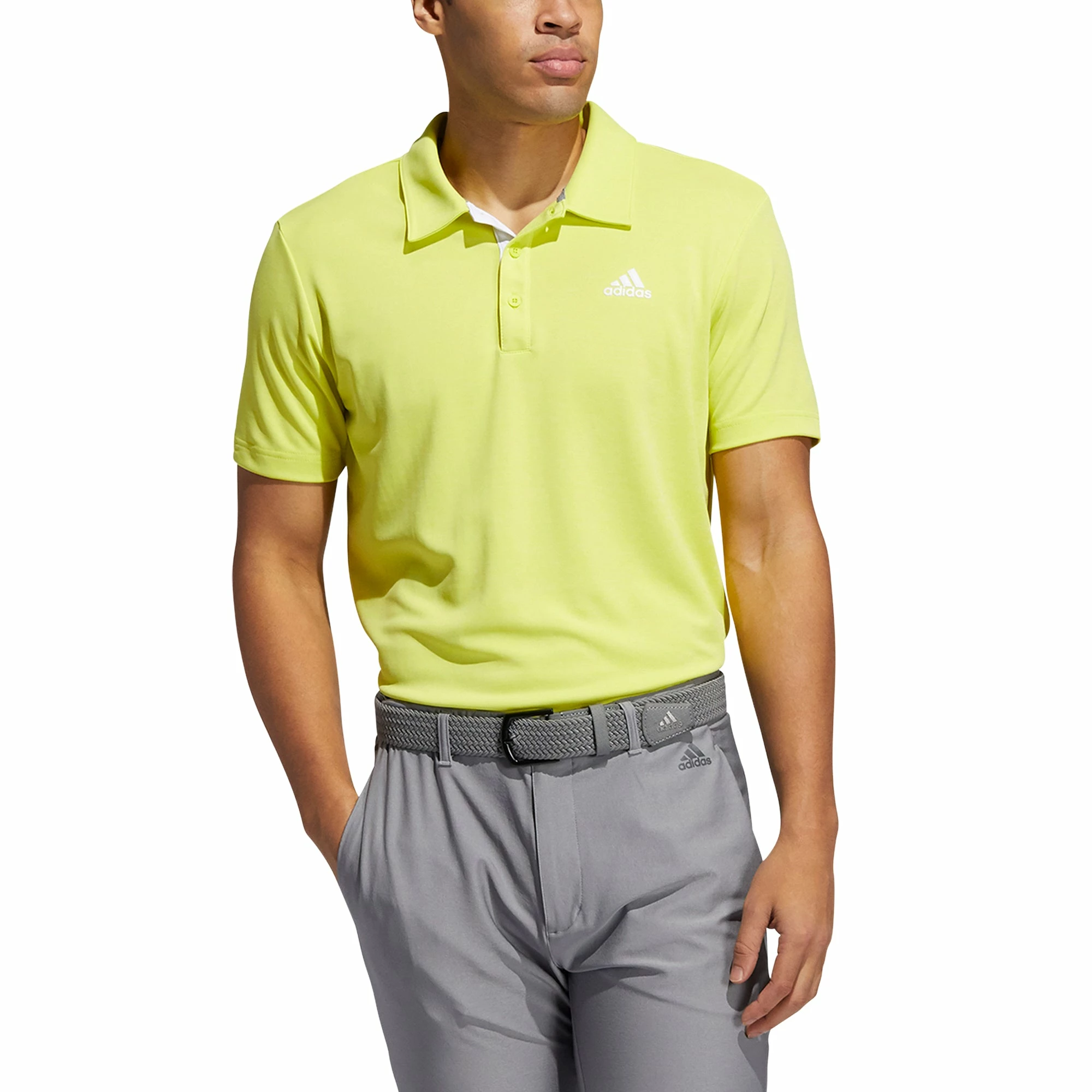 Adidas Golf Adidas Advantage Novelty Heathered Mens Golf Polo 5 Adidas Golf Adidas Advantage Novelty Heathered Mens Golf Polo - Image 5