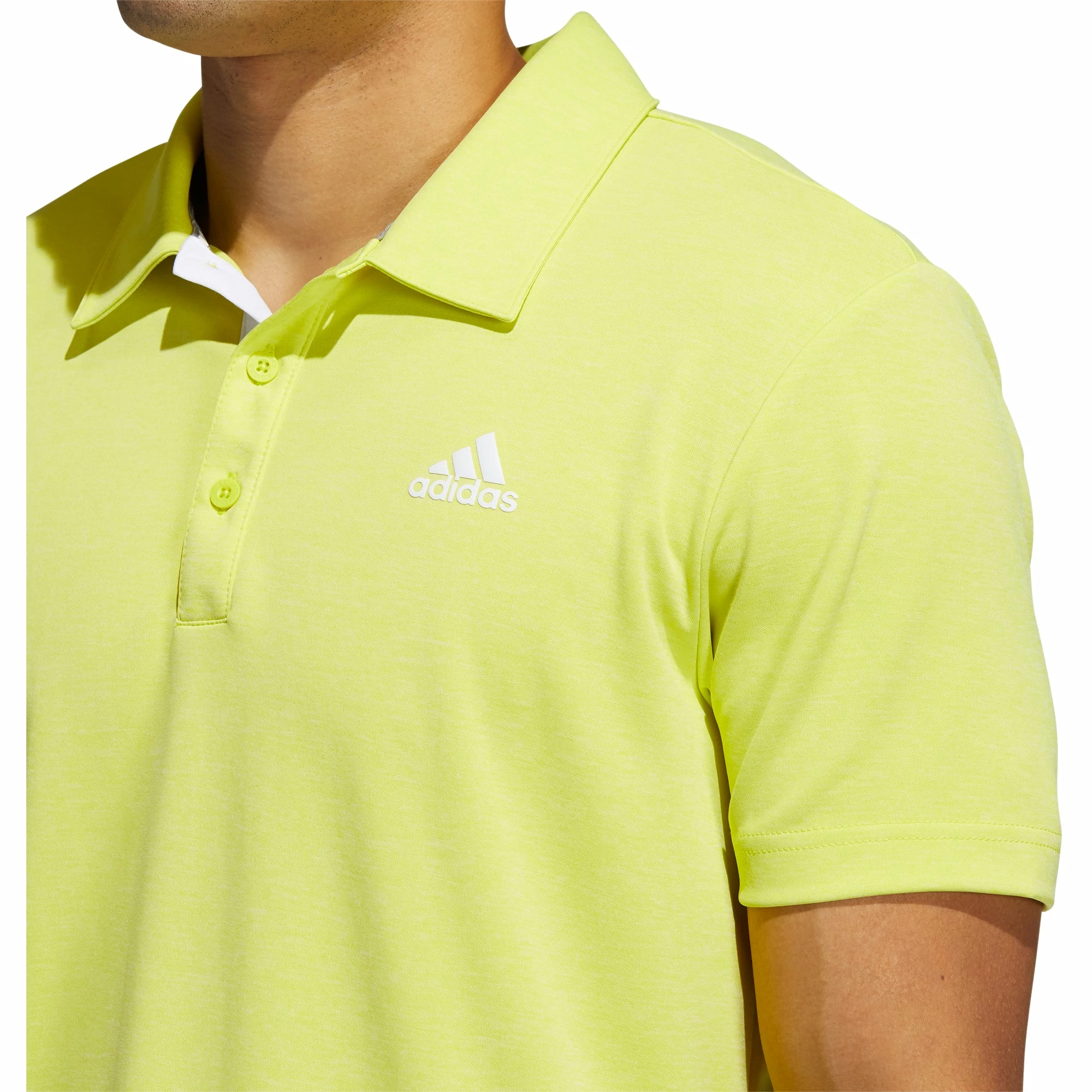 Adidas Golf Adidas Advantage Novelty Heathered Mens Golf Polo 6 Adidas Golf Adidas Advantage Novelty Heathered Mens Golf Polo - Image 6