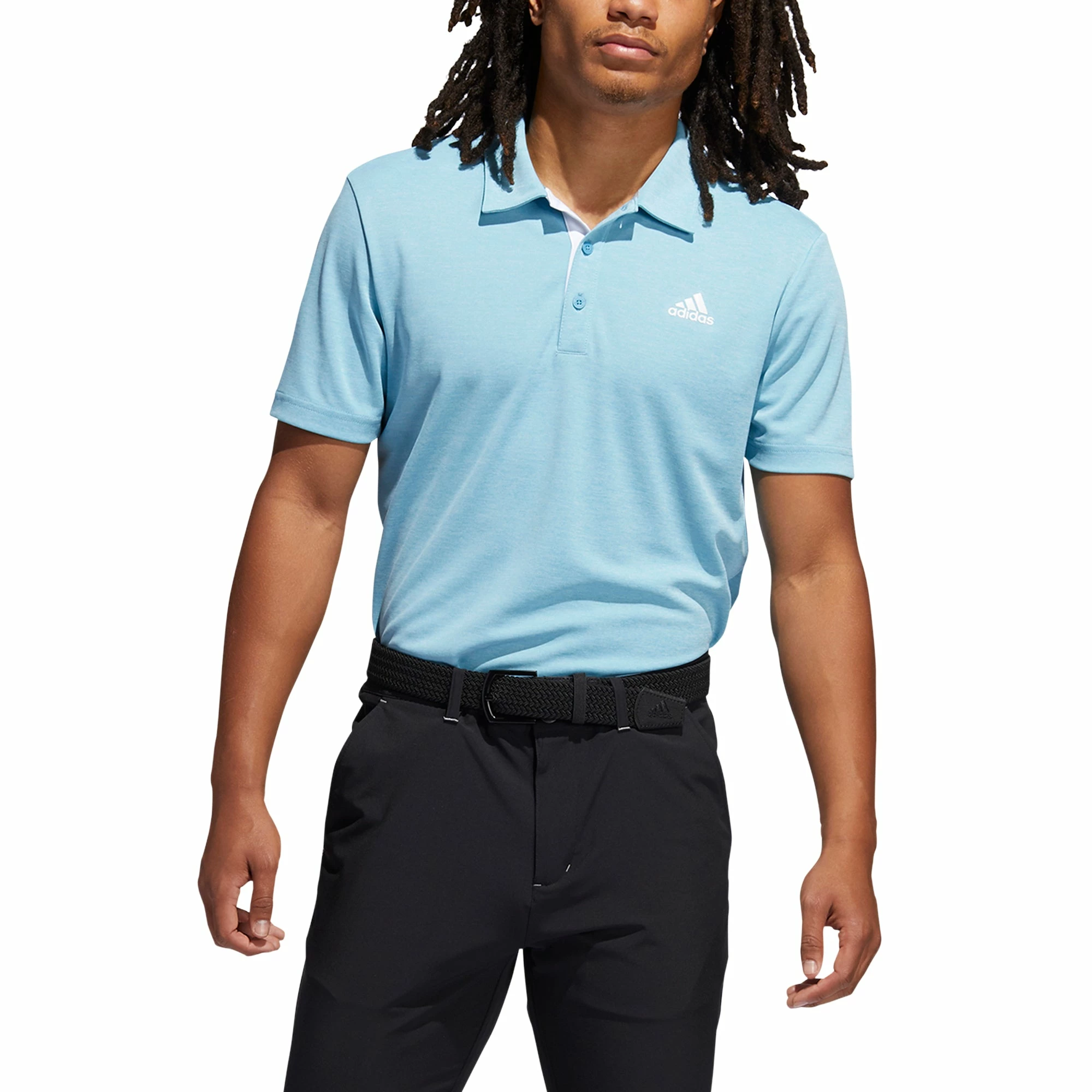Adidas Golf Adidas Advantage Novelty Heathered Mens Golf Polo 7 Adidas Golf Adidas Advantage Novelty Heathered Mens Golf Polo - Image 7
