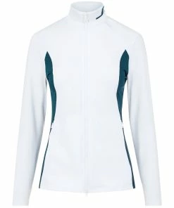 J.Lindeberg J. Lindeberg Therese Mid Layer White Womens Golf Jacket