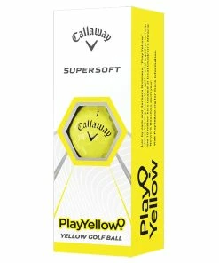 Callaway Supersoft Play Yellow Golf Balls - Sleeve